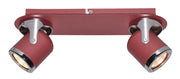 Faretto metallo parete/soffitto rosso 2xGU10 April Rabalux