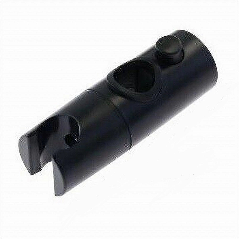 Trade Shop - Supporto Doccetta Per Staffa Asta Saliscendi Doccia Bagno Nero Regolabile 87143 -