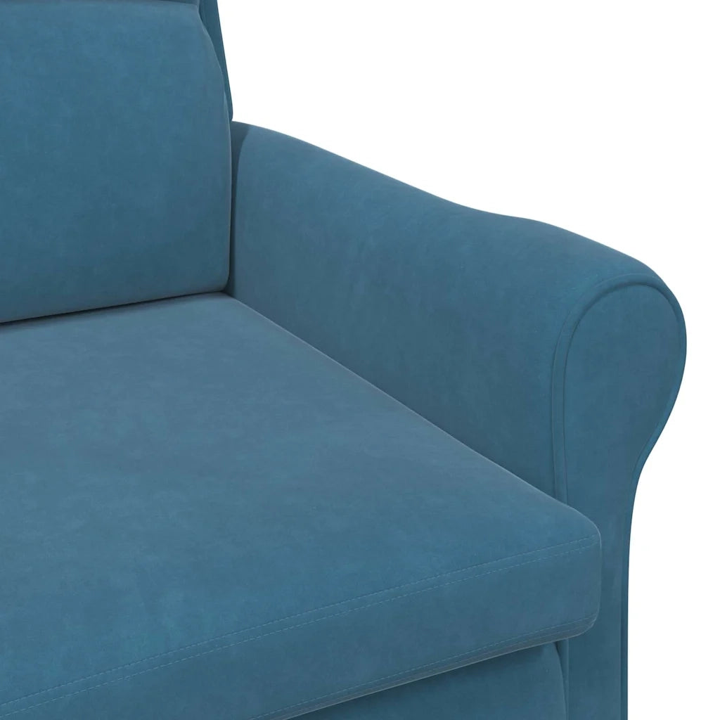 Poltrona | Sedia Relax Blu Velluto