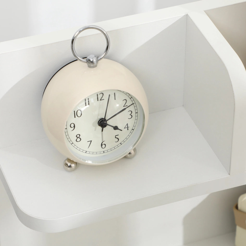 Comodino con 2 cassetti e scaffale ¨C Minimal ¨C Legno bianco