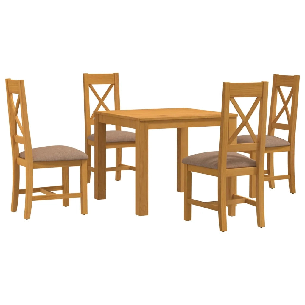Set da pranzo 5 pz Grigio Legno di Quercia Massello 3430344