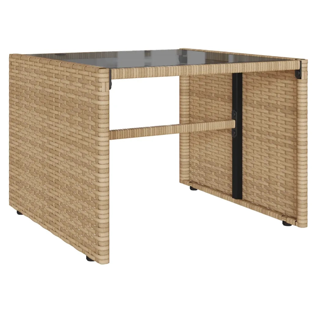 Set Divano da Giardino 4 pz con Cuscini Beige in Polyrattan 4003882