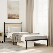 Giroletto senza Materaso in Metallo Rovere Sonoma 75x190 cm 4007706