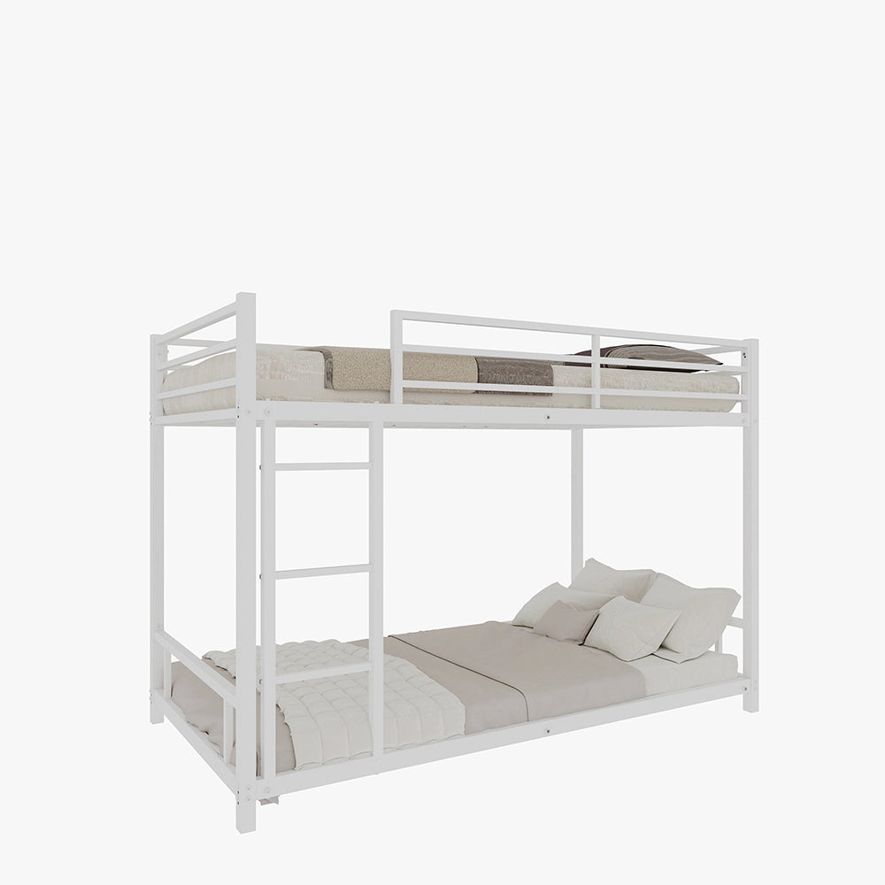 Letto metallico con 2 letti - Xylo - parapetti sicurezza, senza rete