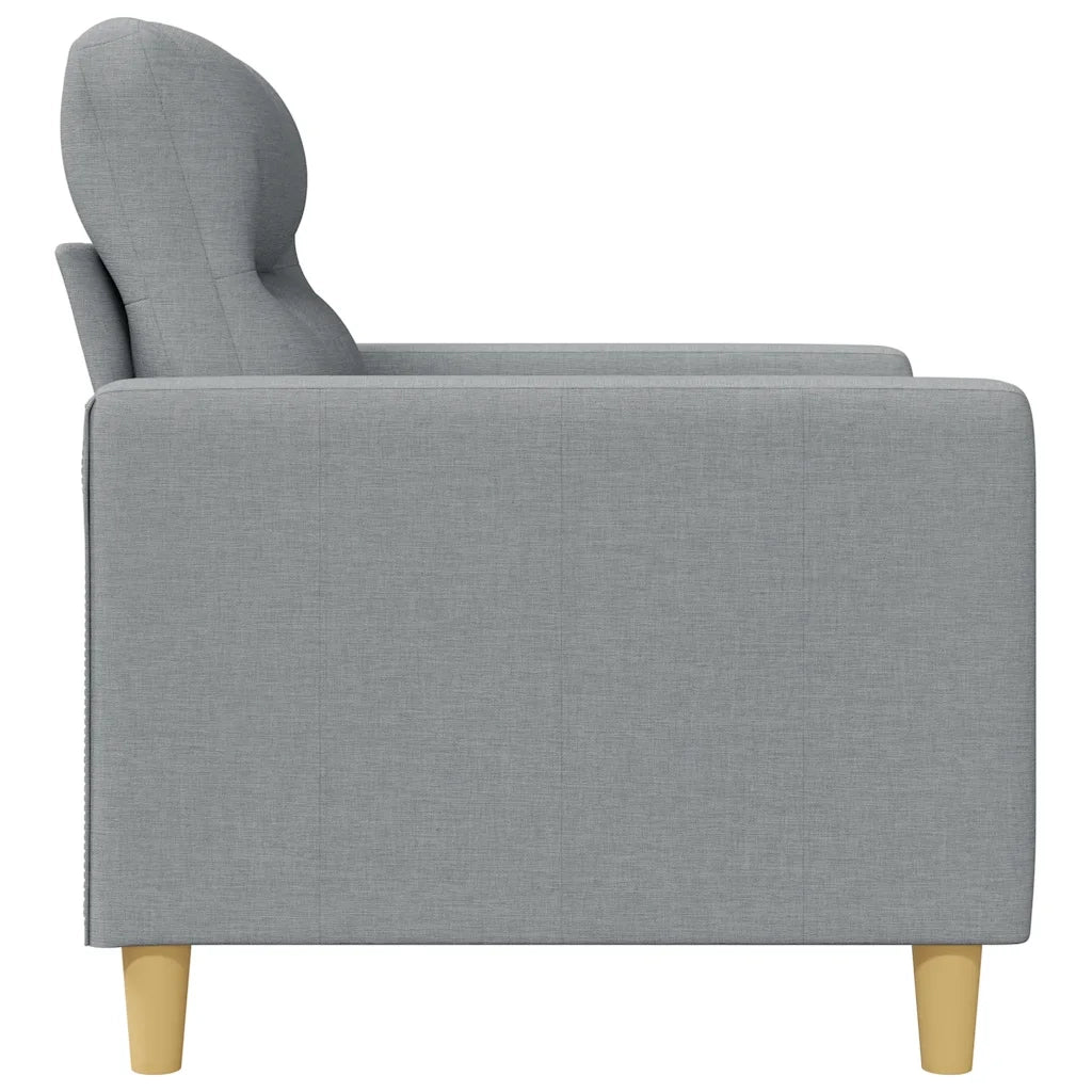 Divano a 2 Posti-Sofa 2 Posti Grigio Chiaro 140 cm in Tessuto 365664