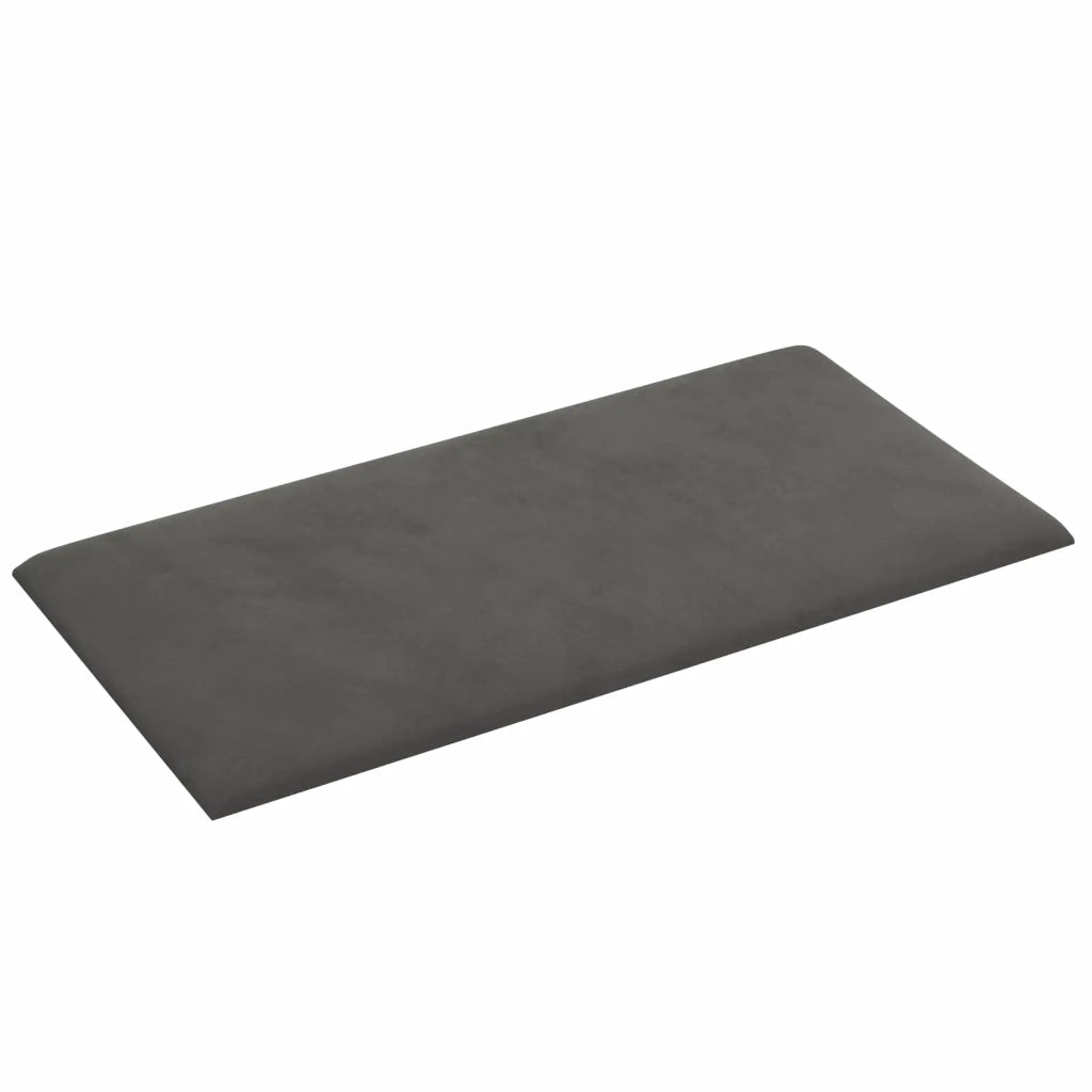 Testiera | Testata da Parete 12 pcs Grigio Scuro Velluto