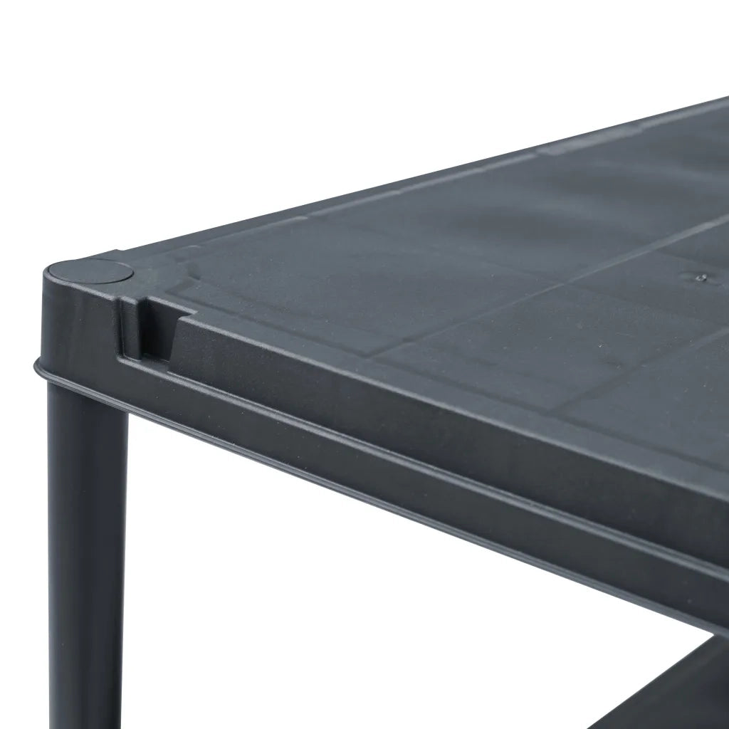 Scaffale Nero 125 kg 60x30x180 cm in Plastica 45674