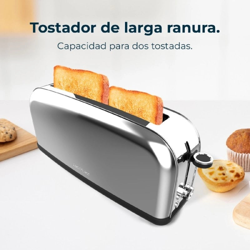 CECOTEC 04816 - Tostapane Toastin' time 850 Inox Long