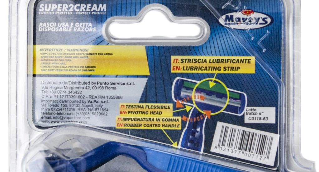 MAURY'S LAMETTE SUPER 2 CREAM MONOUSO 5+1 UOMO