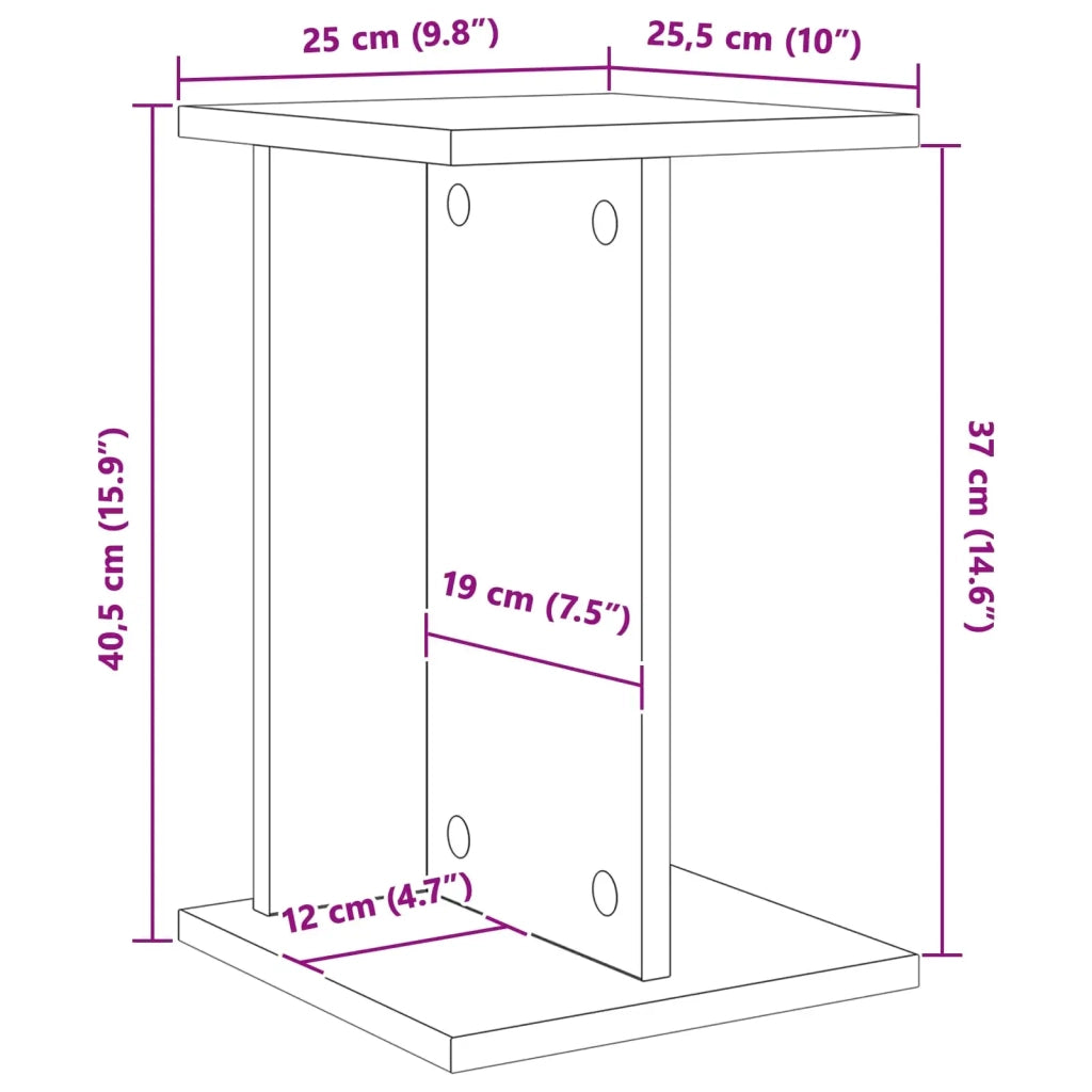 Supporto per piante Bianco 25 x 25,5 x 40,5 cm 899674