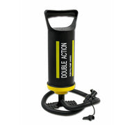 Trade Shop - Gonfiatore Pompa Manuale 2x910cc 2 Beccucci 32 Cm Gonfiaggio Materassini 64331 -