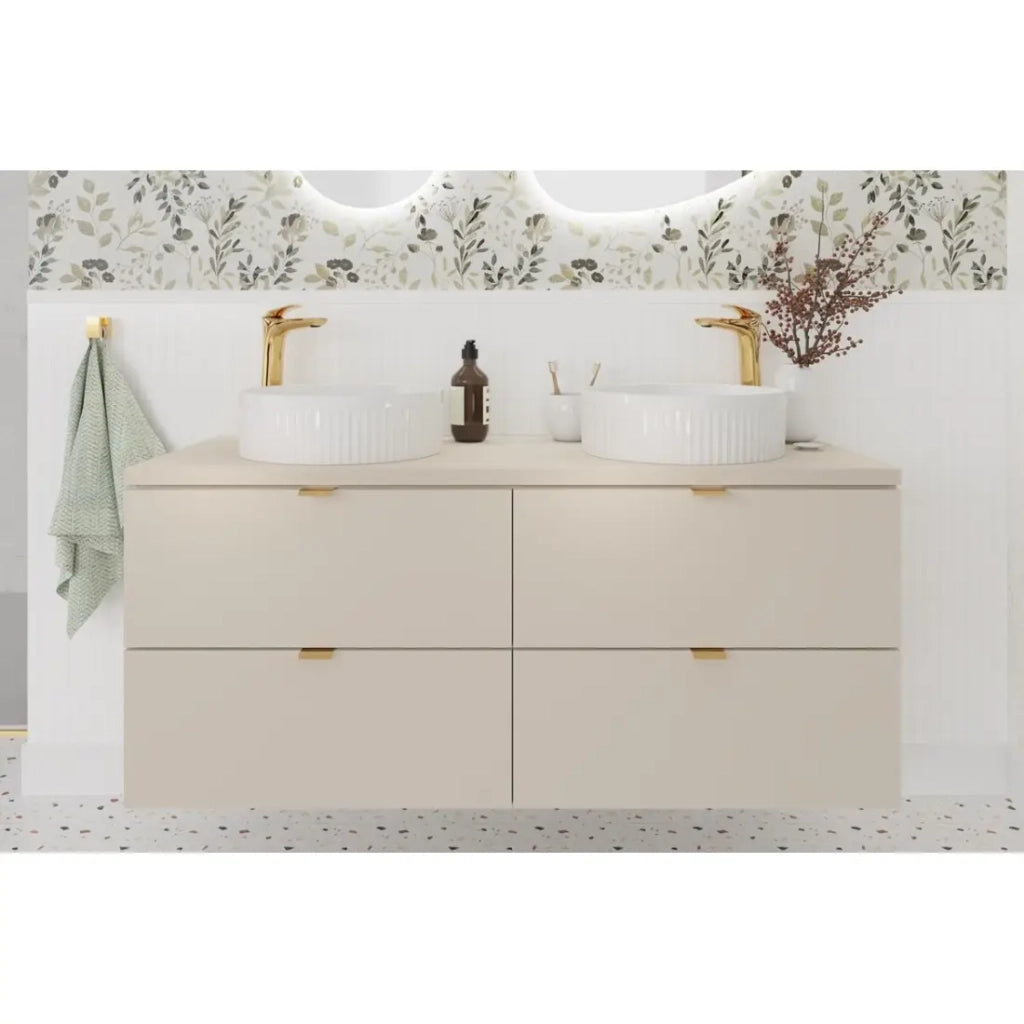 Set da bagno BELLA: mobile sottolavabo 120cm + piano per lavabo
