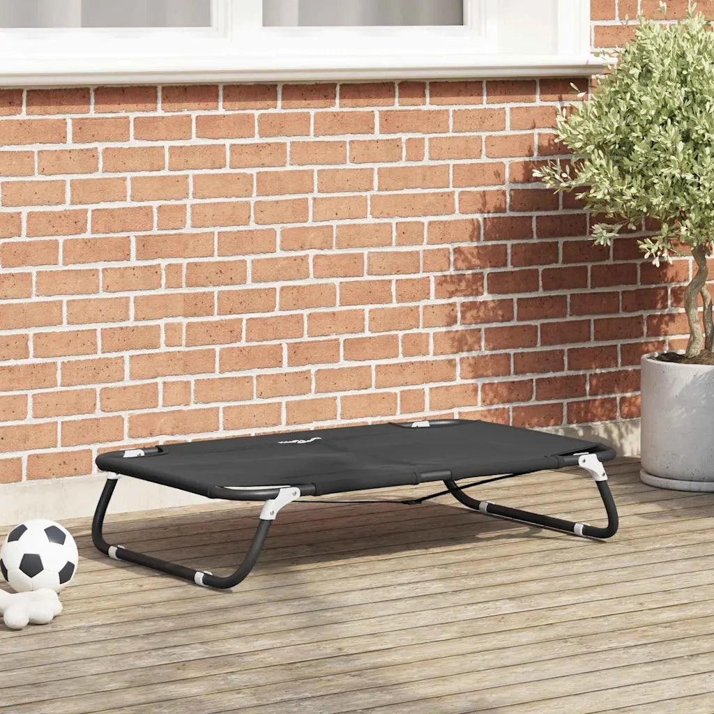 Letto per Cani Nero 90 x 55 x 18 cm Acciaio CFW3919762