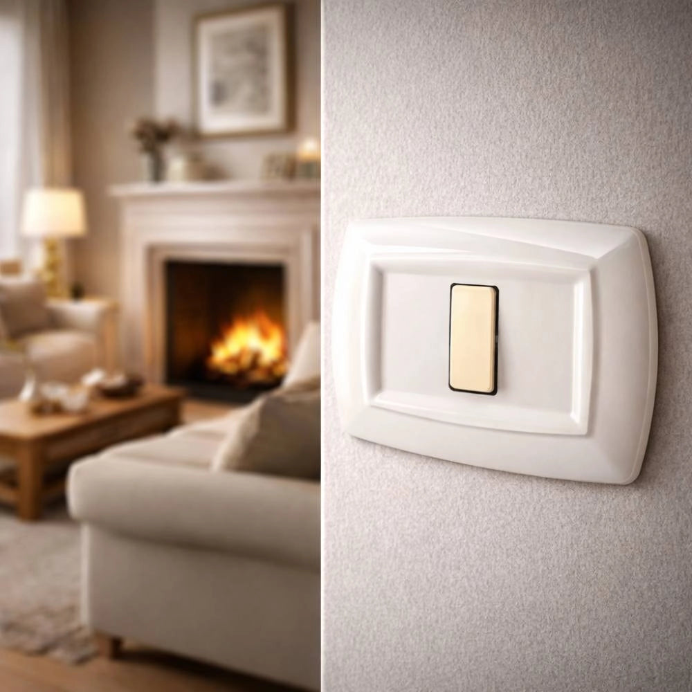 Placa elettrocanali bianca 1 posto compatibile con bticino magic