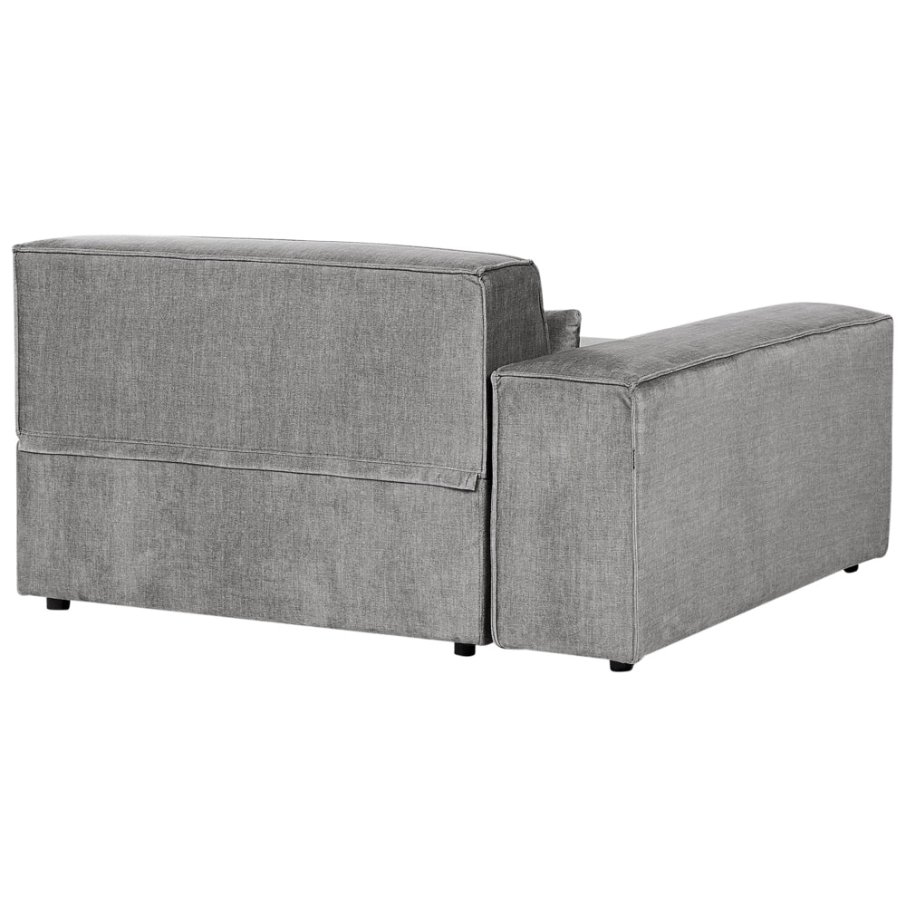 Divano componibile a 2 posti Divano componibile in tessuto grigio con gambe nere Soggiorno moderno
