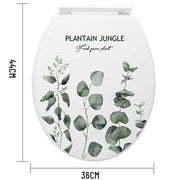 Trade Shop - Copriwater Universale In Plastica Super Resistente 44x36cm Decorazione Piante -
