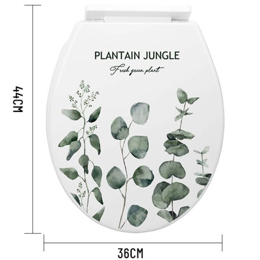 Trade Shop - Copriwater Universale In Plastica Super Resistente 44x36cm Decorazione Piante -