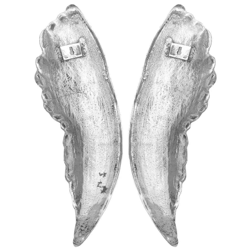 Scultura con ali 2 pcs Argento 31 x 5 x 91 cm Alluminio 42000133