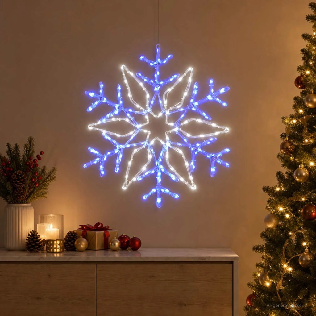Luci di Natale a fiocco di neve LOVIISA 140 LED Bianco freddo 42053473