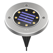 Lampada solare da giardino Deck Ø11,5 argento 3000K IP44