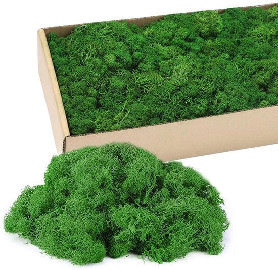 Materiale per decorazione per pitture a manto, 200 g, muschi artificiale, confezionato