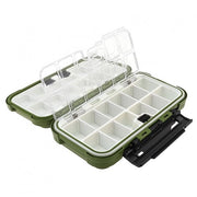 Visgerei Box Acquatica - 24 Compartimenti - Doppio Strato - Materiale in ABS - Accessori per la Pesca - Resistente all'Acqua