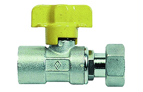 RUBINETTO A SFERA PER GAS FF CON BOCCHETTONE- 1/2  DN 10- BUGAT- pezzi 1