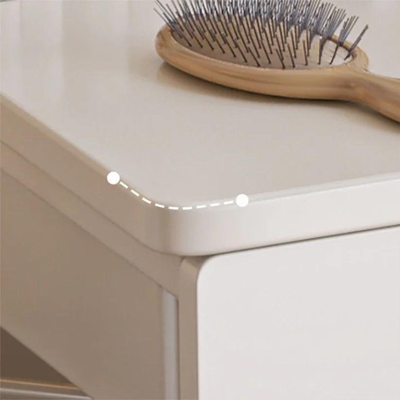 Tavolo da trucco, bianco, 80x40x125,5 cm