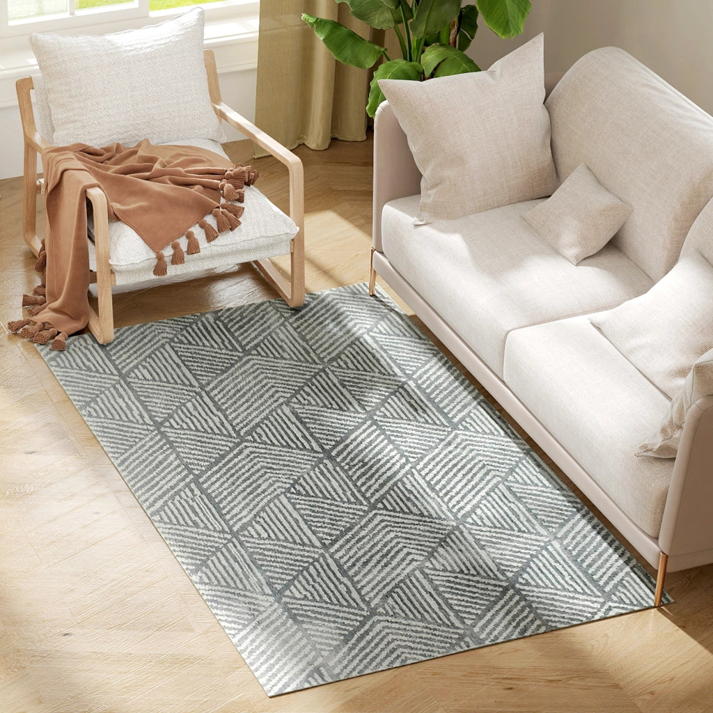 Tappeto Moderno ¨C Minimal ¨C Grigio Scuro 170x120 cm