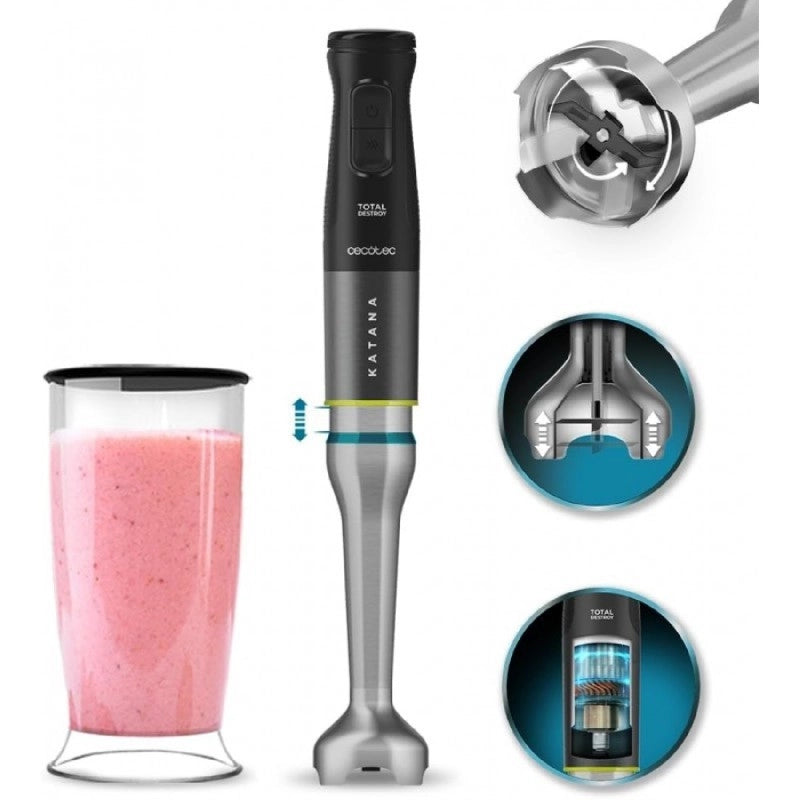 CECOTEC 03959 - Frullatore a immersione Katana 15 TotalDestroy Jar G