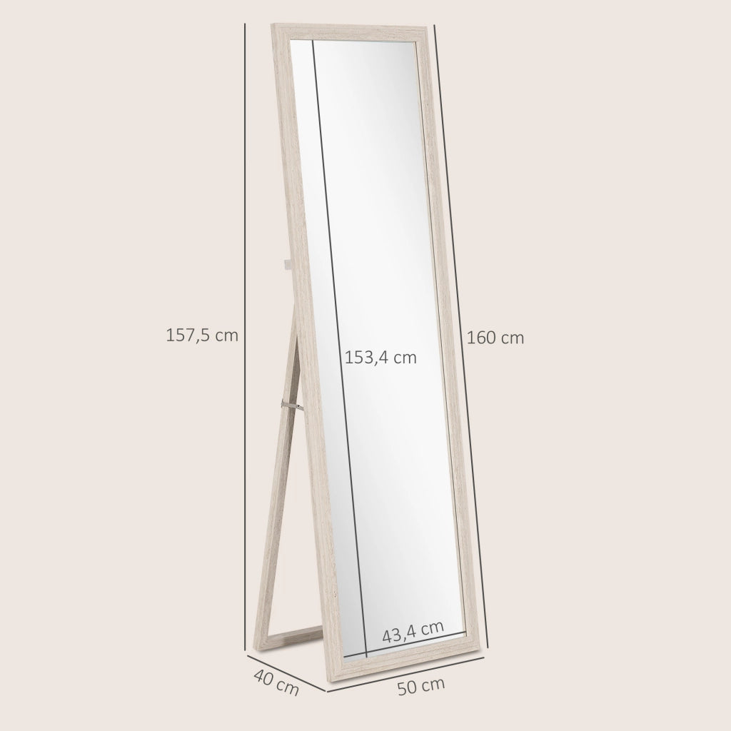 Specchio a Parete ¨C zephmum ¨C 160x50 cm Bianco