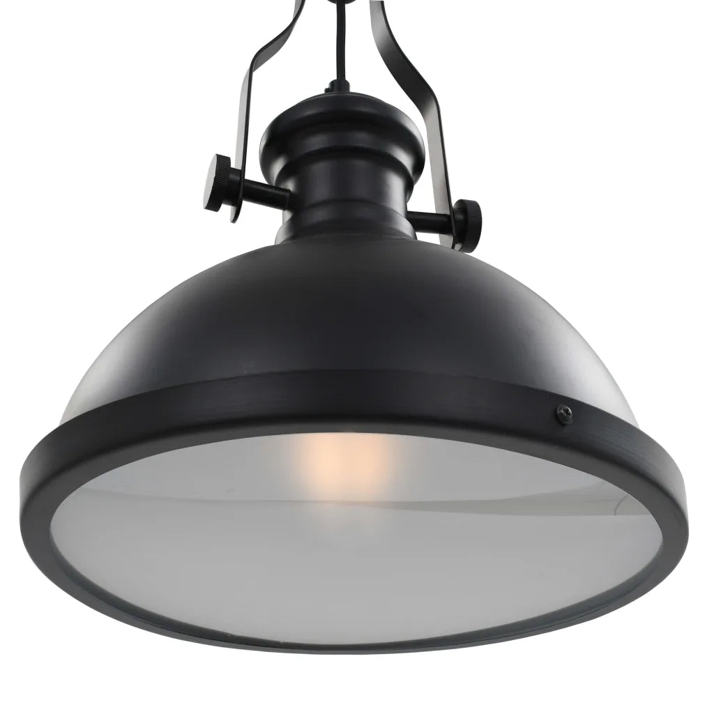 Lampada da Soffitto Nera Rotonda E27 281624