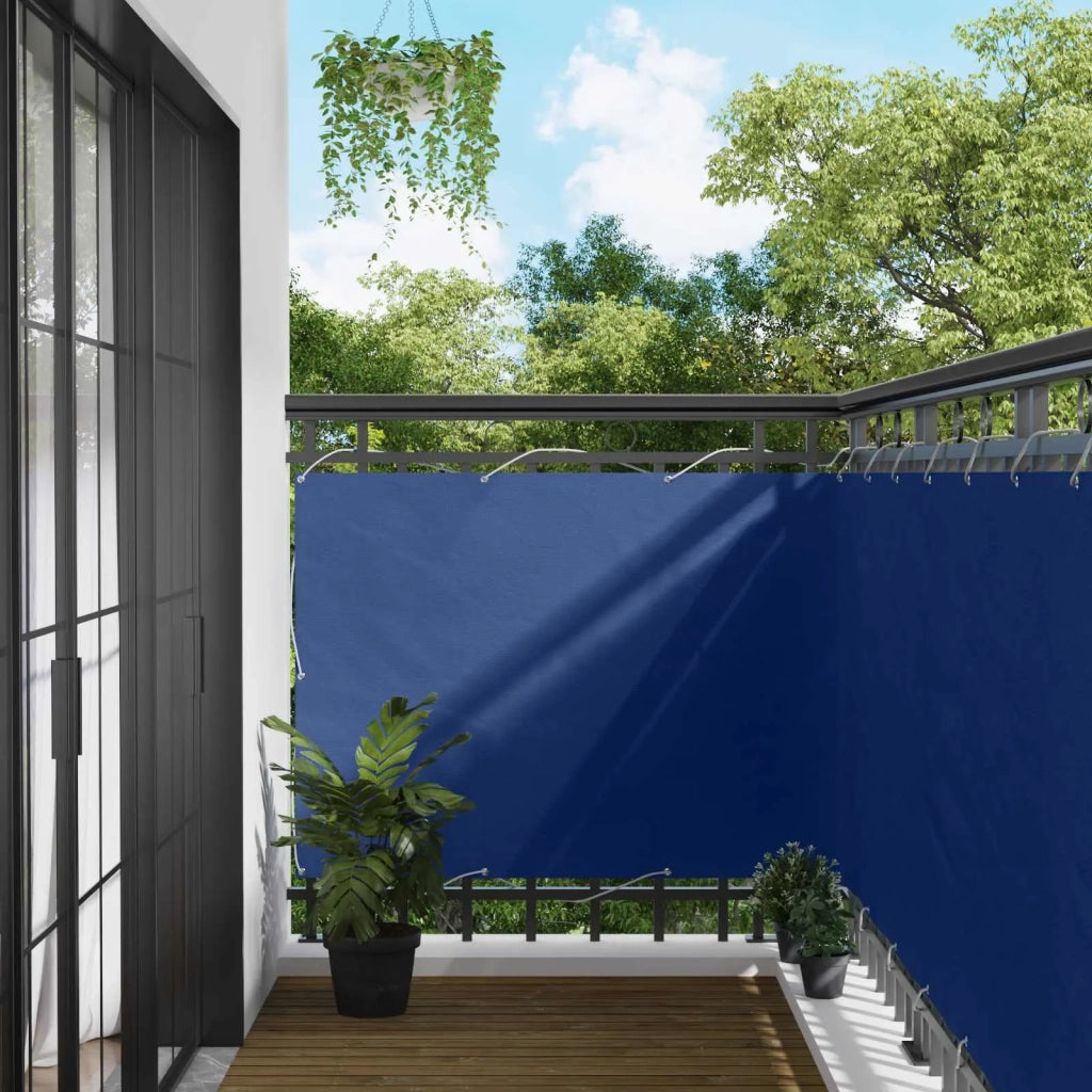 Schermo da balcone | Paravento da Balcone Blu 110 x 1000 cm Tessuto Oxford