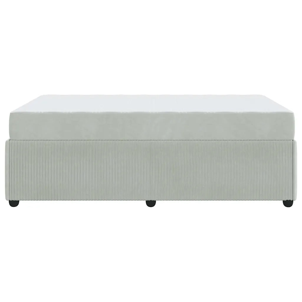 Letto matrimoniale | Letto per adulti | Struttura del letto Grigio chiaro 120 x 200 cm Tessuto