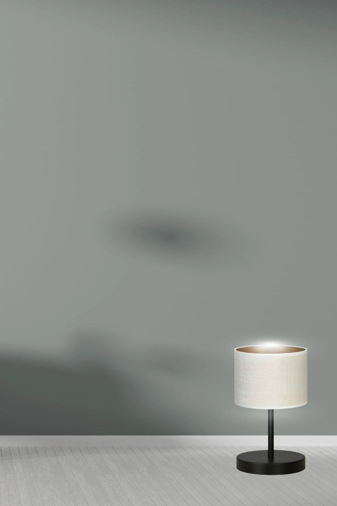 Lampada da tavolo Emibig Hilde bianco/nero E27 34cm