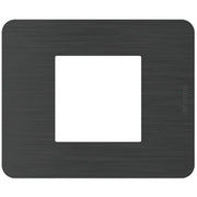 Placca Bticino MatixGO Effects 2 moduli Black Nick JA4802EN