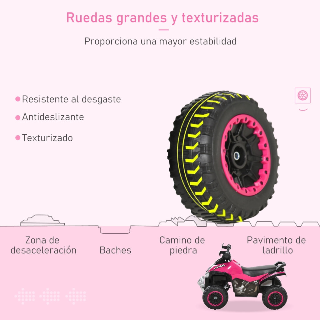 Quadriciclo per bambini ¨C Minimal ¨C rosa e nero 67.5x38x44 cm