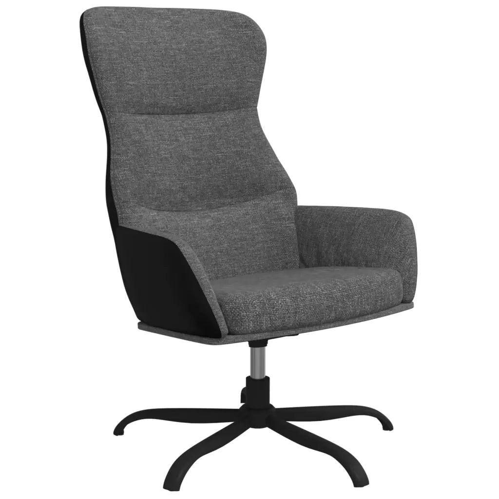 Sedia Relax Grigio Chiaro in Tessuto 341091