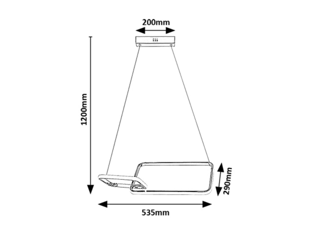 Lampada a sospensione Rabalux Malwen LED 36W 4000K