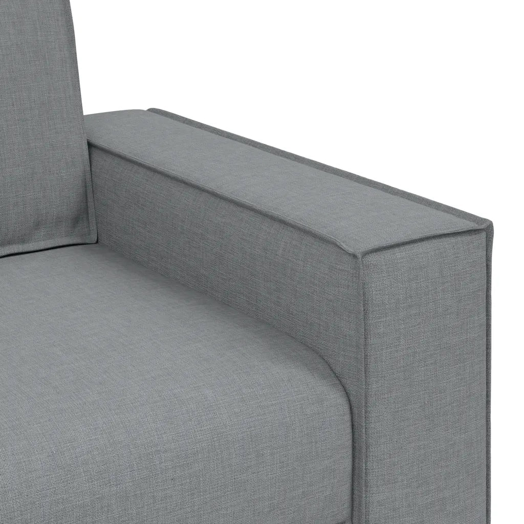 Divano a 2 posti Grigio chiaro 160x78x84 cm in tessuto 4104970