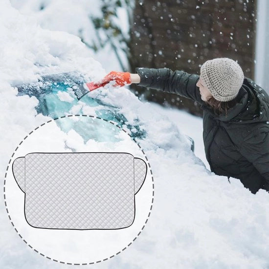 Copertura Antifreddo per Parabrezza - Protezione Antigelo e Neve - Ombreggiamento - 140 x 95 cm - Facile da Utilizzare - Protezione Parabrezza