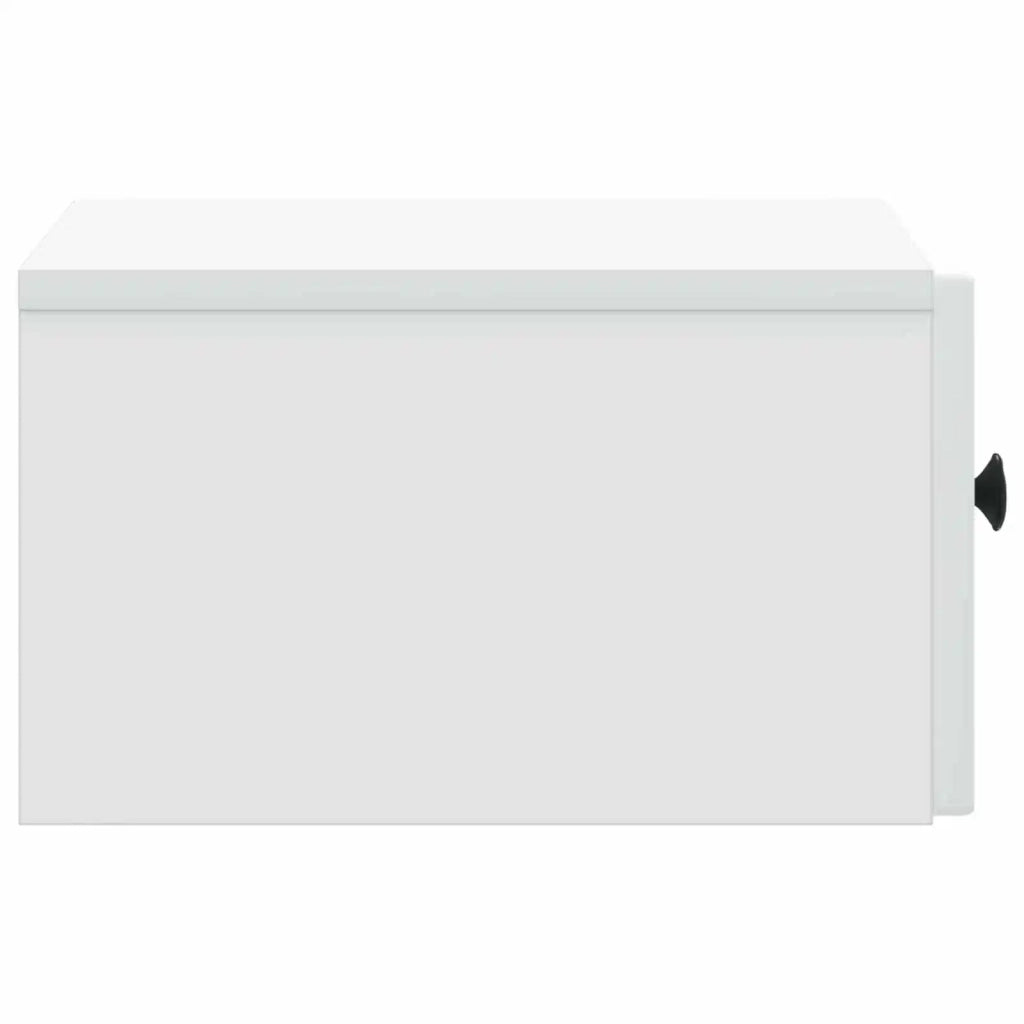Mobiletto da notte a muro 2 pz Bianco 33 x 34,5 x 20 cm 898086