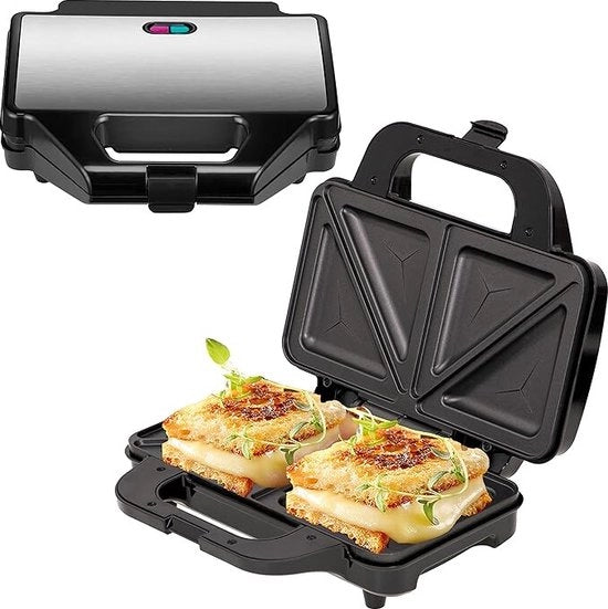 Grill per Panini - Apparecchio per Tostare Sandwich - Panini Maker - Tostapane per Sandwich