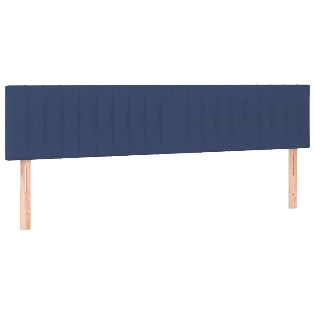 Giroletto a Molle con Materasso Blu 200x200 cm in Tessuto