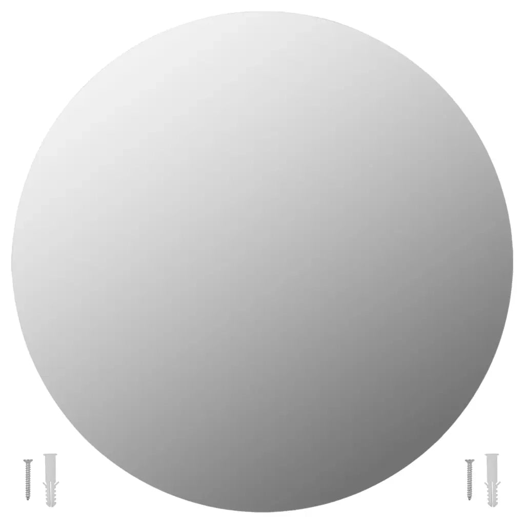 Specchi da Parete 2 pz 60 cm in Vetro Circolari 3051628