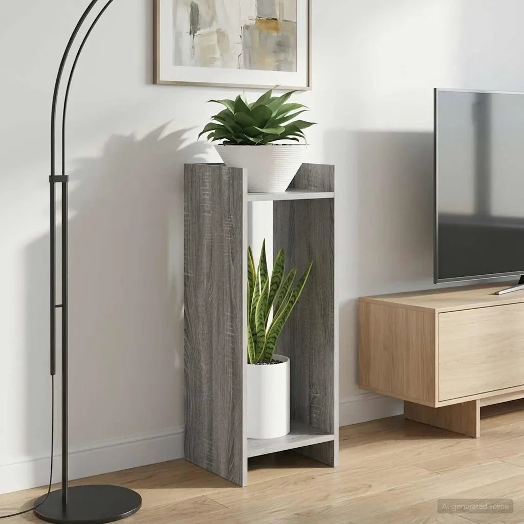Supporto per piante Sonoma grigio 30 x 30 x 80 cm 899588