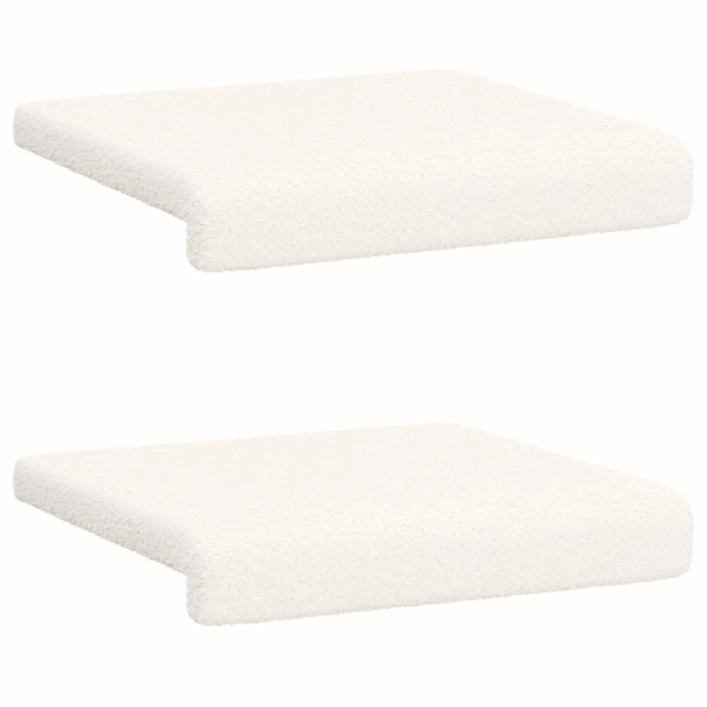 Cuscino per panchina 2 pcs Tessuto Sherpa Crema 42043073