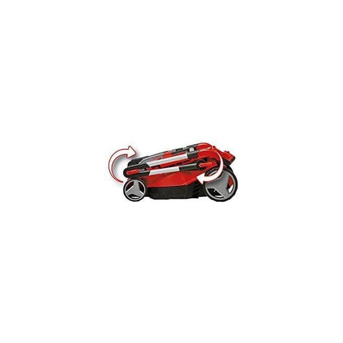 Einhell 3413282 RASARRO 36-36 Tagliaerba a Batteria 36V 36 cm 400 m² 45 L 6 Livelli 2 Batterie 3,0Ah colore Nero Rosso