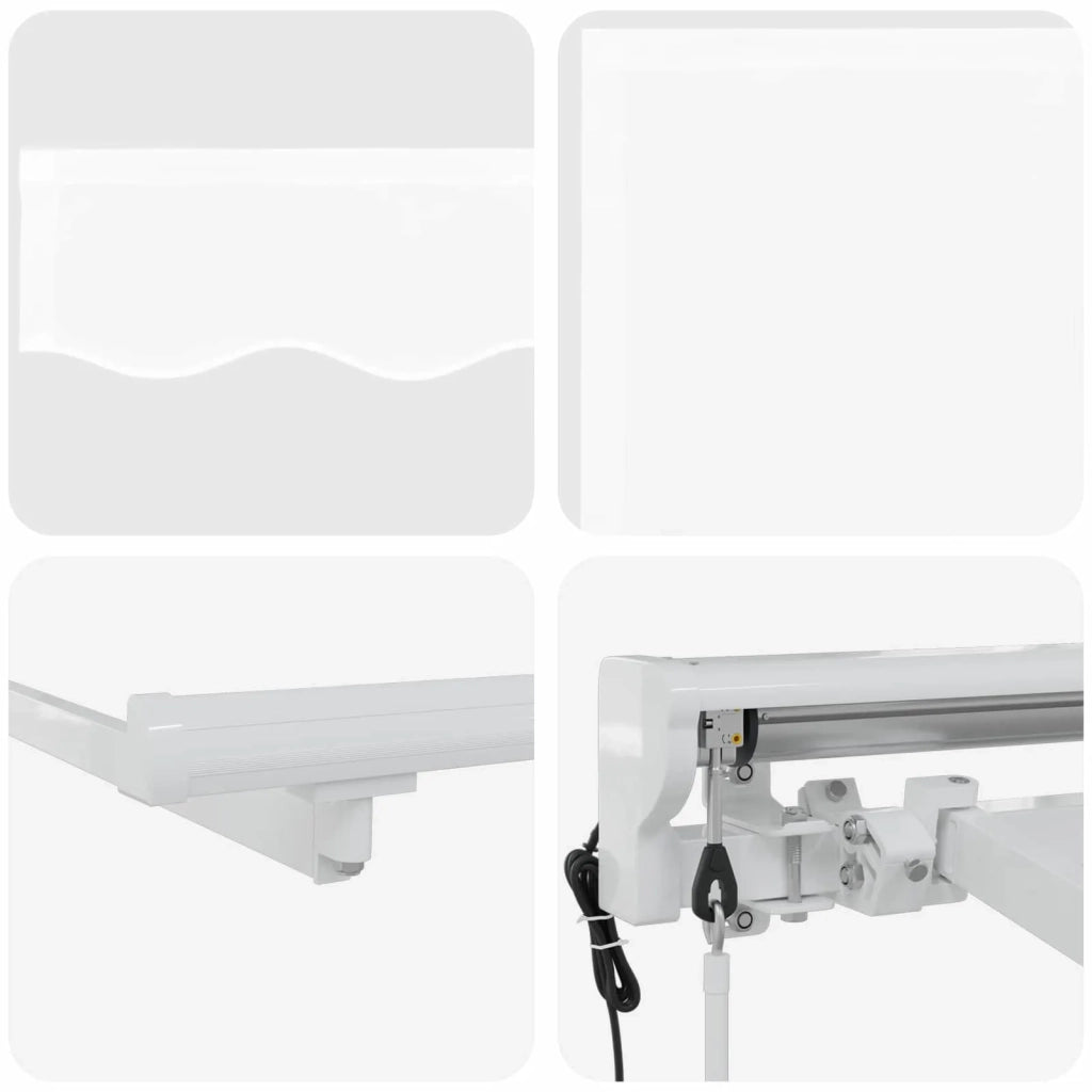 Tettuccio Elettrico Retrattile Bianco 5 × 3,5 m 3421916