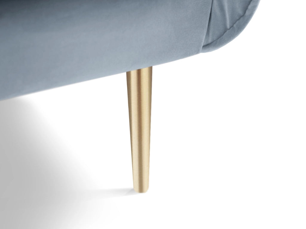 Cosmopolitan Design - Poltrona "Vienna" in velluto azzurro 